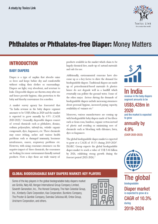 Phthalates or Phthalates-free Diaper: Money Matters