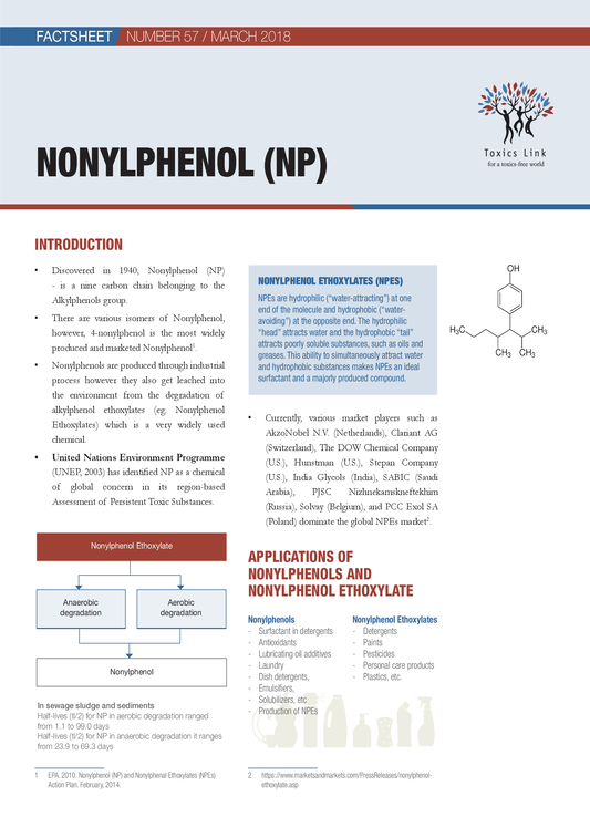 Factsheet 57 on Nonylphenol