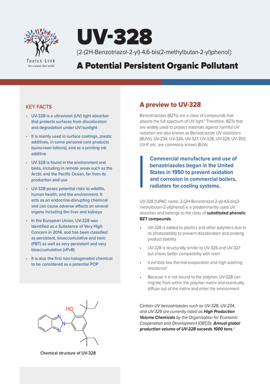 UV-328 : A Potential Persistent Organic pollutant