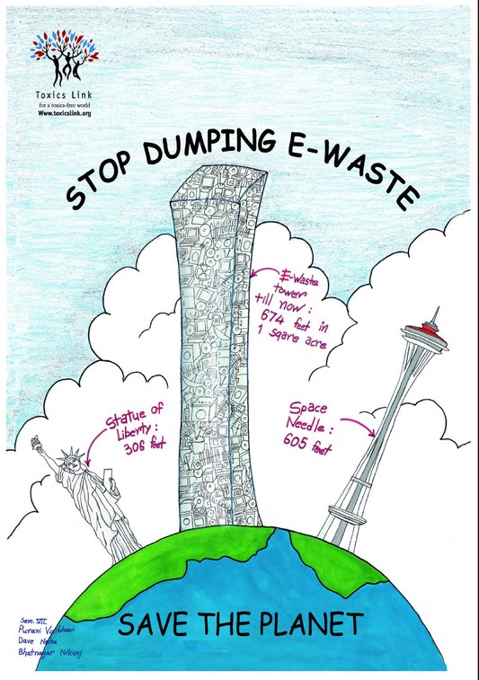 Poster Ewaste Save the planet