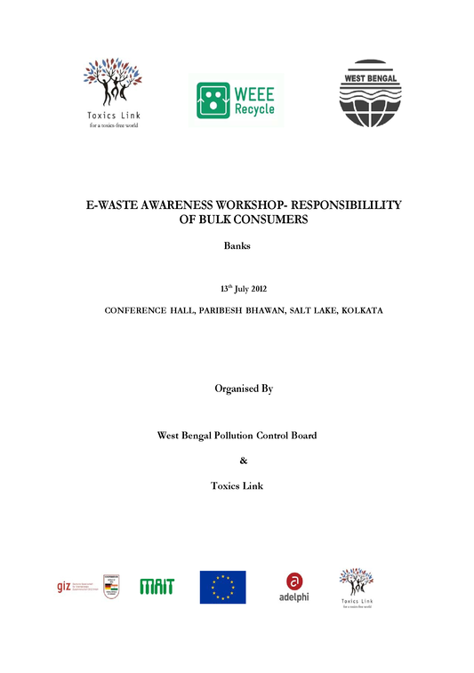 Workshop on EWaste Awareness Responsibility of Bulk Consumers