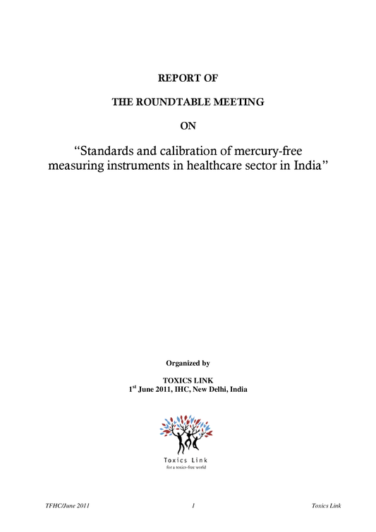 Roundtable Meeting on Mercury