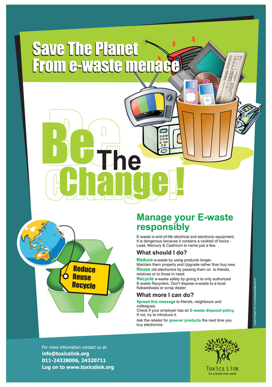 Poster Ewaste Be The Change