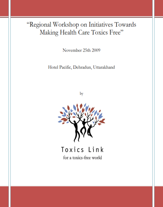 Regional Workshop on Initiatives Towards Making Health Care Toxics Free