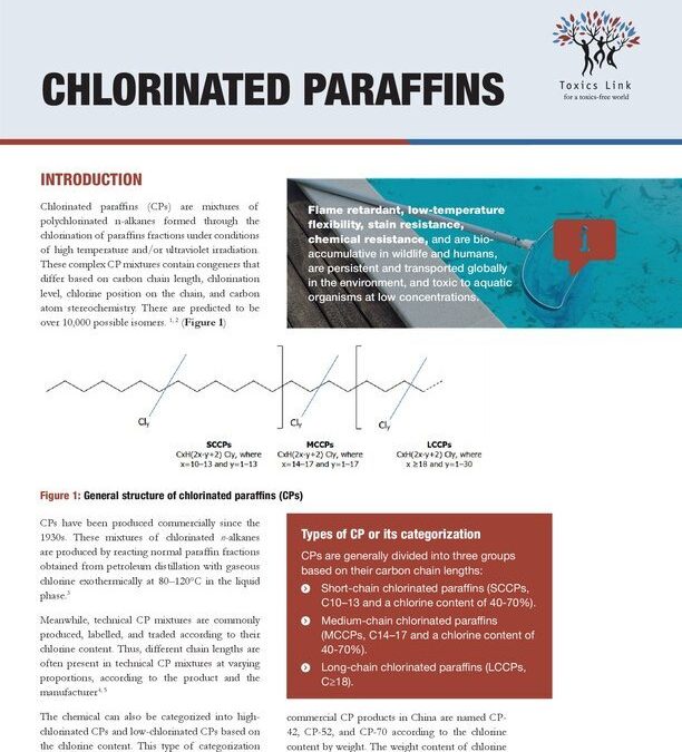 Factsheets Chlorinated Paraffins (CPs).